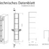 Technisches Datenblatt Metallspind John mit 5 Einlagefächern