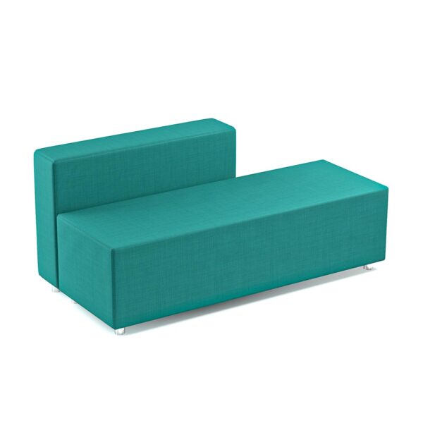 Rechteckiges Sofa mit Rückenlehne GERON in der Farbe Grün